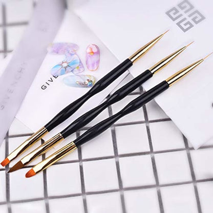 2pcs Polygel Brush and Picker with Double Ends, 2 in 1 Design Polygel_max - Image 3