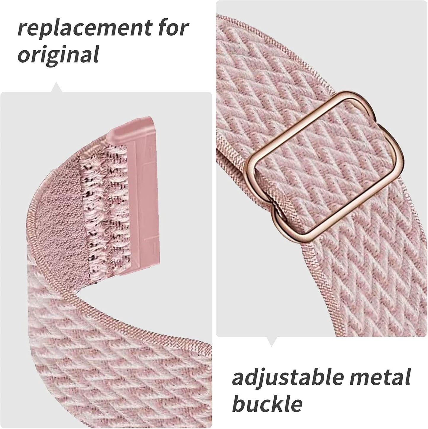 Nylon Case - Adjustable Nylon Sports Wristband Compatible with Fitbit Versa 4/Versa 3/Sense, Breathable Replacement Wristband, Multiple Colors Available - Image 2