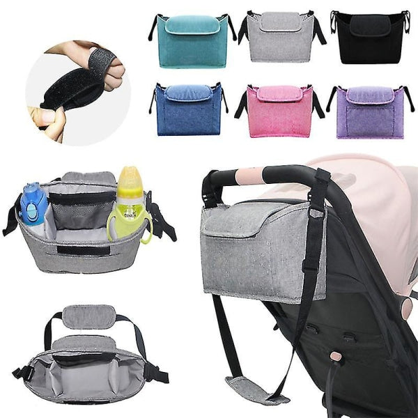 Baby Organizer Stroller Accessories Bag Large Space for All Strollers（Black） - Image 2