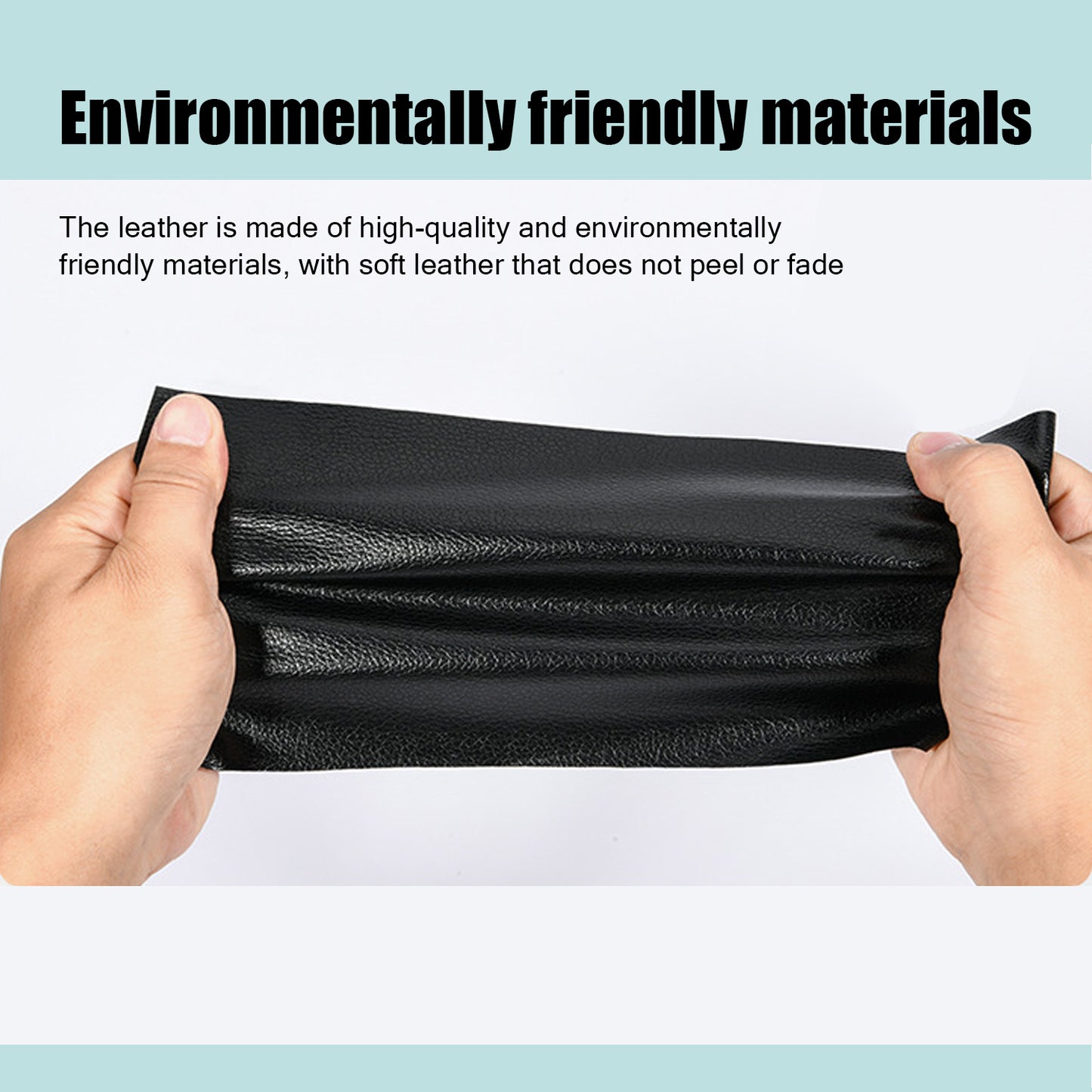 INF Self-Adhesive Repair Patch Faux Leather 50x138 cm Black - Image 4