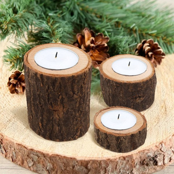 Wooden Candle Holder Rustic For Home Wedding Creative Decoration Comb - Image 4