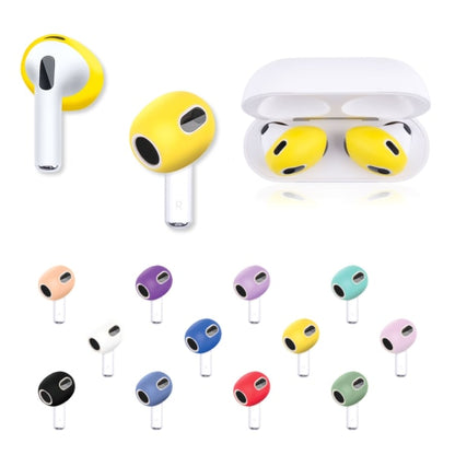 sets of earplugs for Airpods Pods 3 silicone ear caps Bluetooth compatible headphones Earplugs Ear cushions Ultra-thin anti-slip Blue red yellow Blue red yellow - Image 3