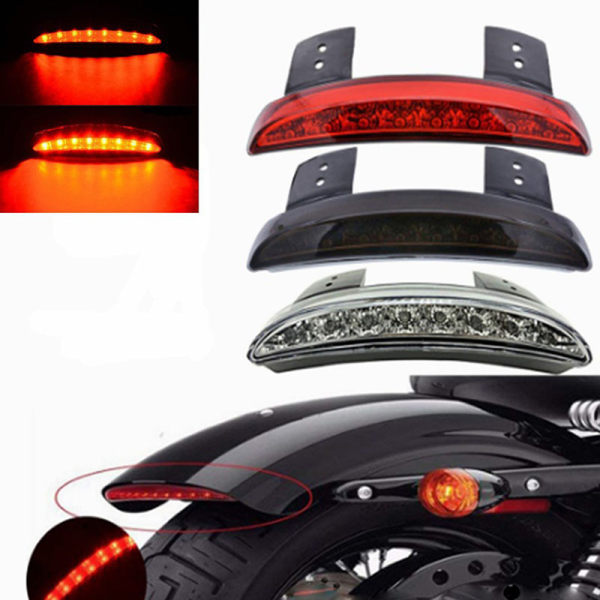 Motorcycle Mount XL883 1200 LED Tail Light Rear Black - Image 2