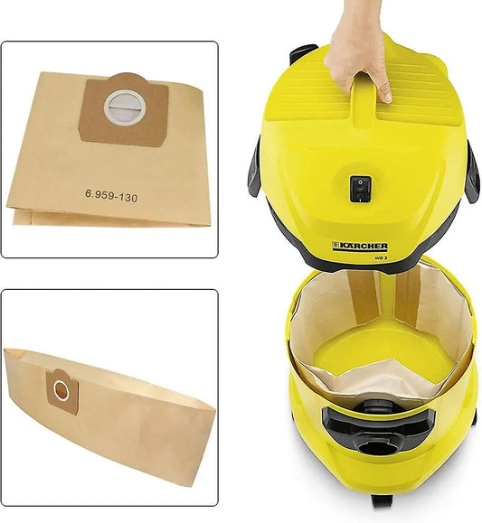 10-pack vacuum cleaner bags for Karcher 6.959-130.0 filter bags A 2201/2204/2504 - Image 4