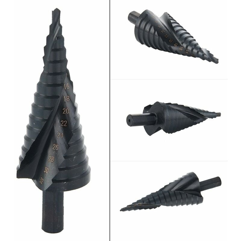 HSS Step Drill Conical Metal Drill Bit 4-32mm for Screwdriver on Steel Wood Plastic - Image 2