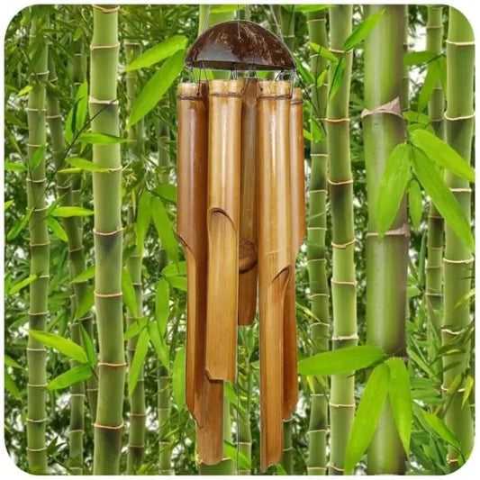 Bamboo wind chime, good sound, decorative for the garden and - Image 2
