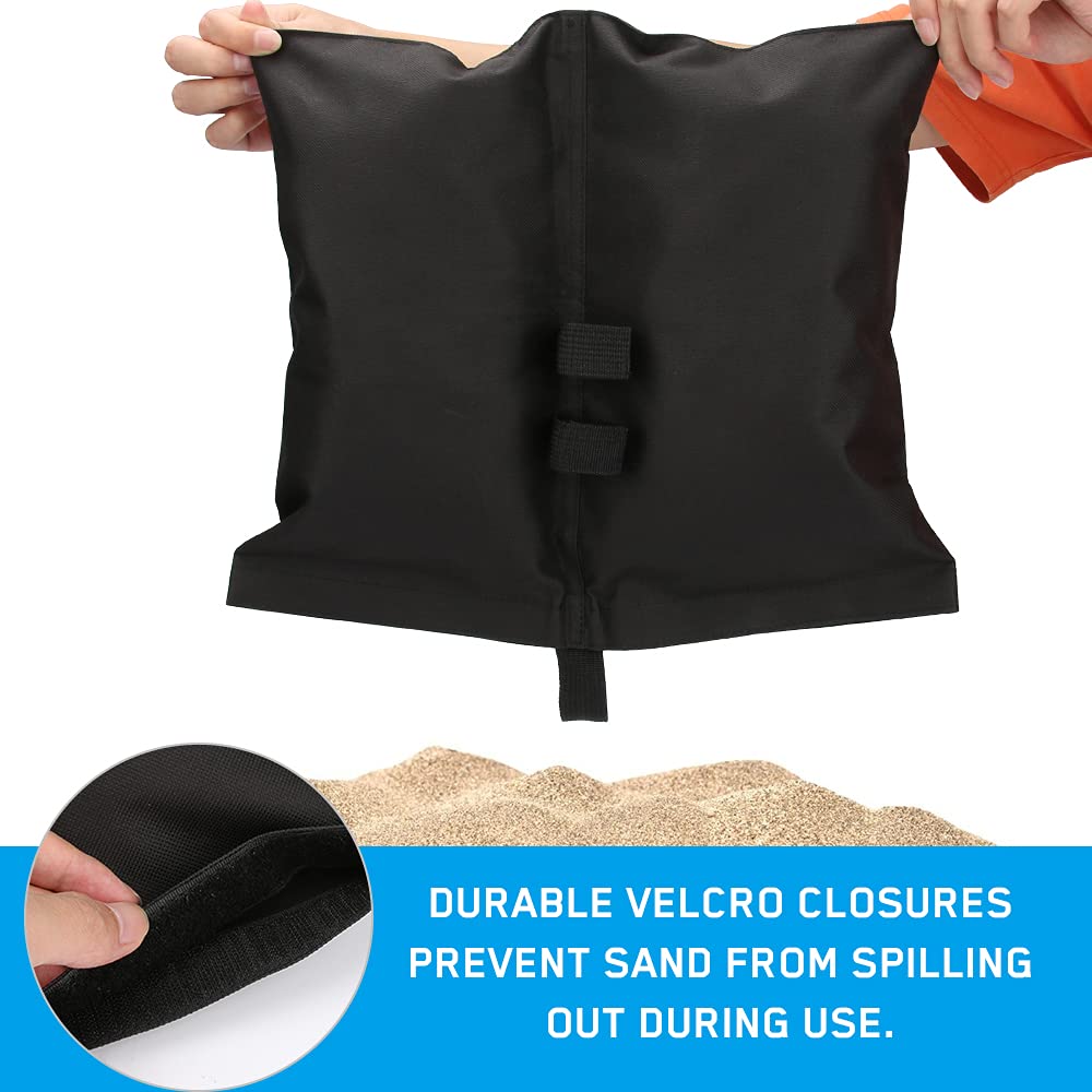 4-pack tent weights sandbags, heavy foot bag for legs - Image 4
