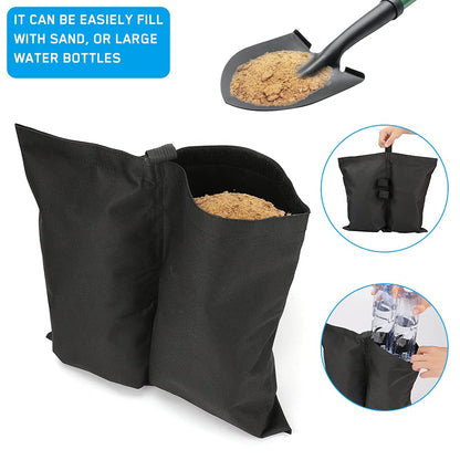 4-pack tent weights sandbags, heavy foot bag for legs - Image 5