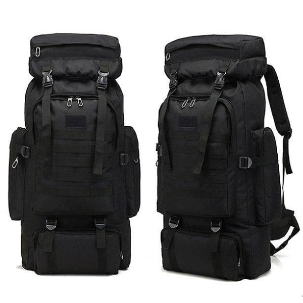 80L Military Tactical Backpack Waterproof Fishing Bag Multifunctional Bag for Adults Outdoor Sports Climbing Camping Black - Image 3