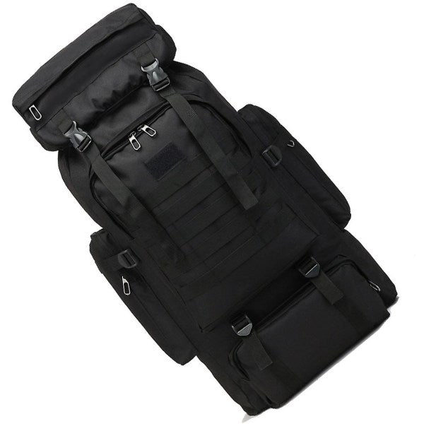 80L Military Tactical Backpack Waterproof Fishing Bag Multifunctional Bag for Adults Outdoor Sports Climbing Camping Black - Image 5
