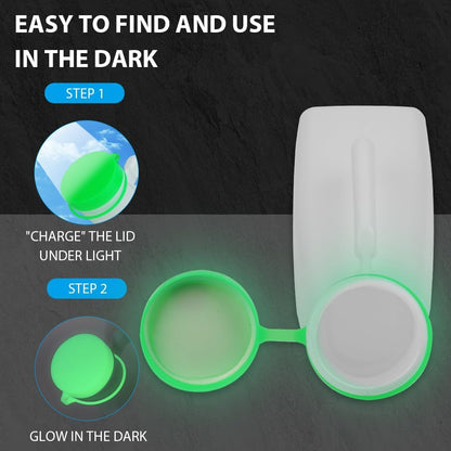 Urinal Bottle for Men, Glow-in-the-Dark 1000ml Pee Bottle for Travel & Incontinence Green - Image 3