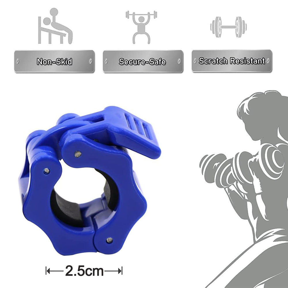 pcs Gym Barbell Clamps Quick Release Barbell Collar Clamps for - Image 5