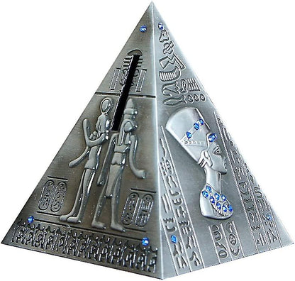 Egyptian pyramid statue model piggy bank home decor 13 cm - Antique brass (Egyptian pyramid) - Image 2