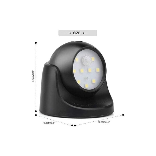 Outdoor Wall Light with Motion Sensor | 1000 Lumen LED Outdoor Lighting | Battery Powered Cordless Lighting | 360 Degree Rotation and Tilt - Image 3