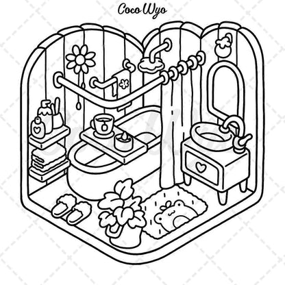 Coloring Book for Adults and Teens, Super Cute Patterns for Relaxation - Image 3