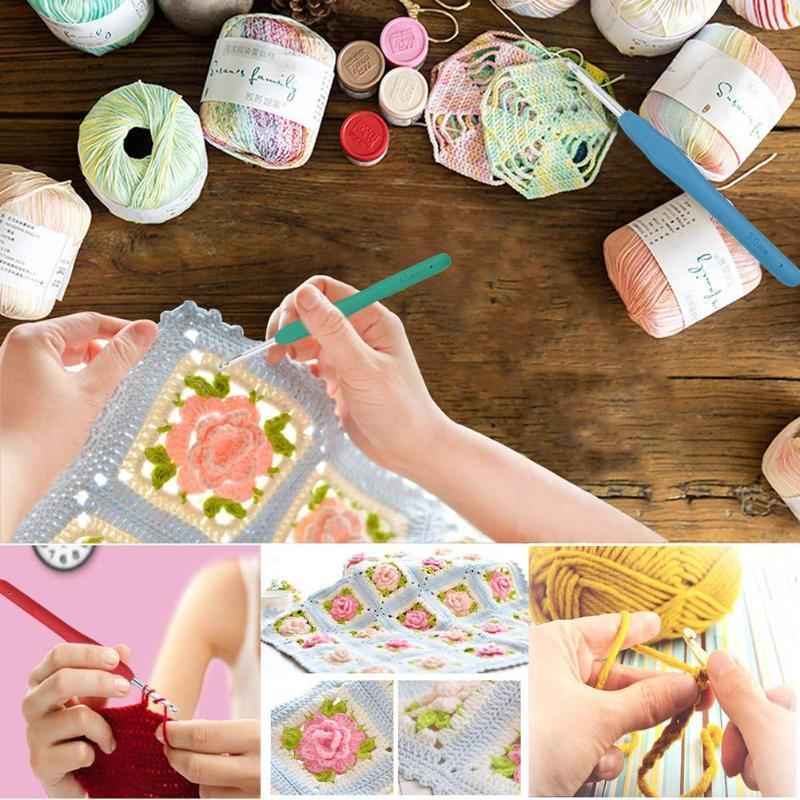 45-piece crochet set with needles, markers, tape measure - Knitting Kit Multicolor multicolor - Image 4