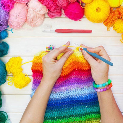 45-piece crochet set with needles, markers, tape measure - Knitting Kit Multicolor multicolor - Image 5