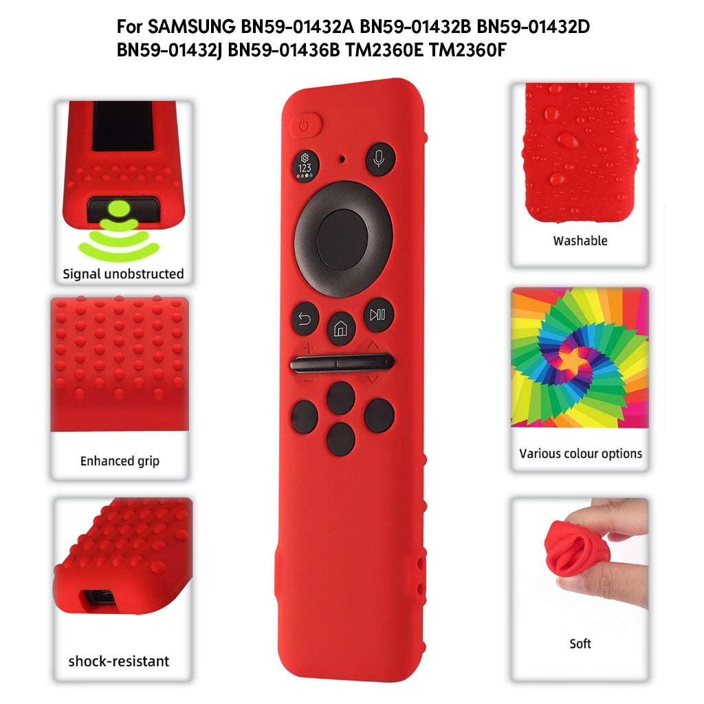 Stylish Protection for BN59 01432A TV Remote Control Shockproof Sleeves in Multi-Colored Bag 0.03 Black - Image 2