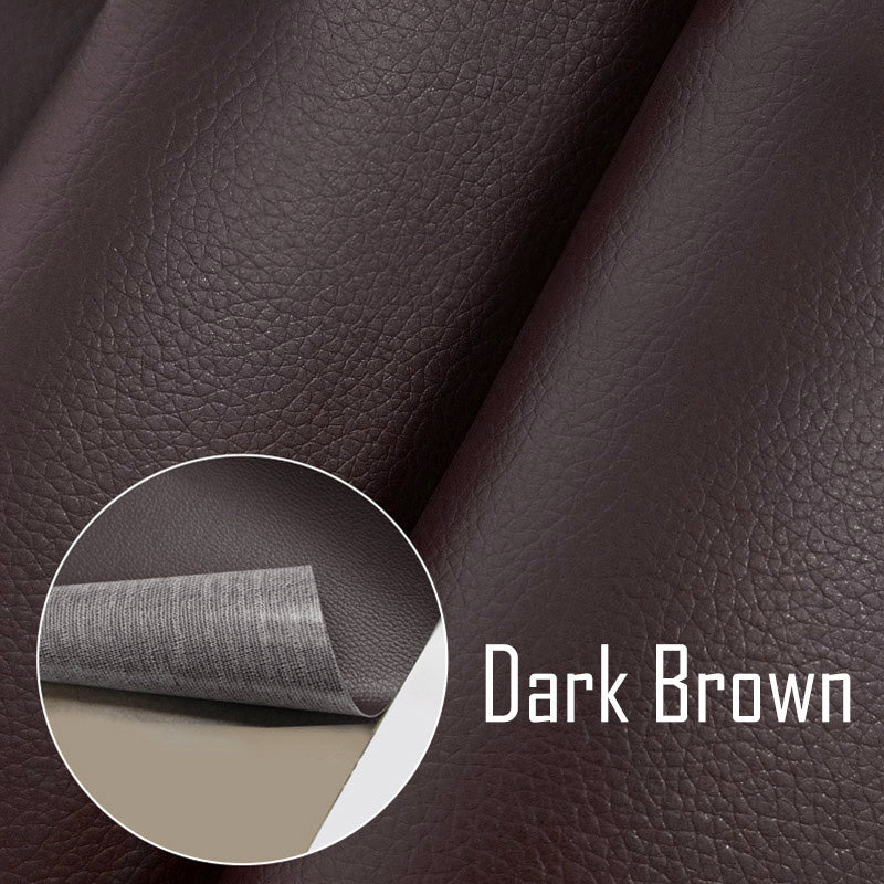Self-Adhesive Repair Patch Faux Leather 50x138 cm Dark Brown - Image 2
