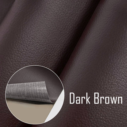 Self-Adhesive Repair Patch Faux Leather 50x138 cm Dark Brown - Image 2