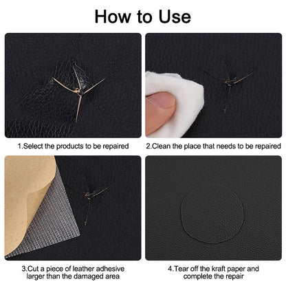 Self-Adhesive Repair Patch Faux Leather 50x138 cm Dark Brown - Image 7