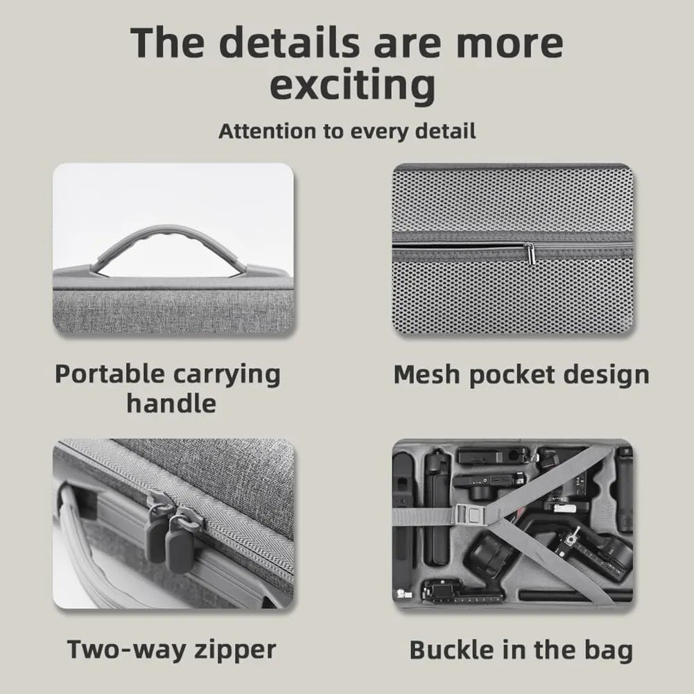 Bag for DJI 4 Gimbal Stabilizer, Compact Travel Case - Image 7