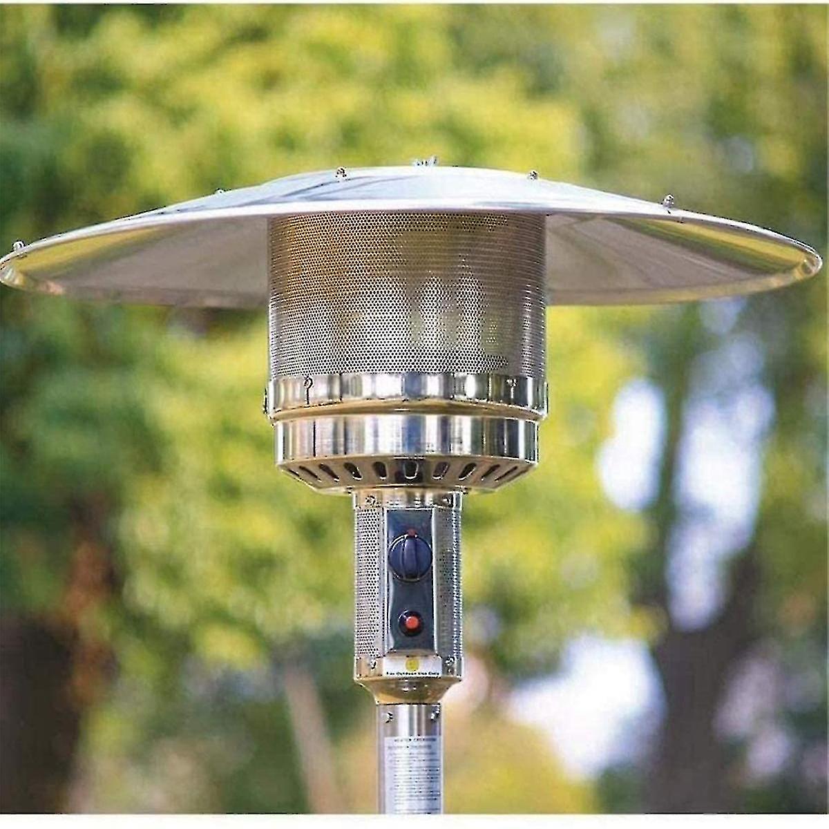Patio Heater Reflector Plate, Outdoor Propane Heater Replacement Part - Top Dome, 3-Hole Mount, 3-'-UU- - Image 2