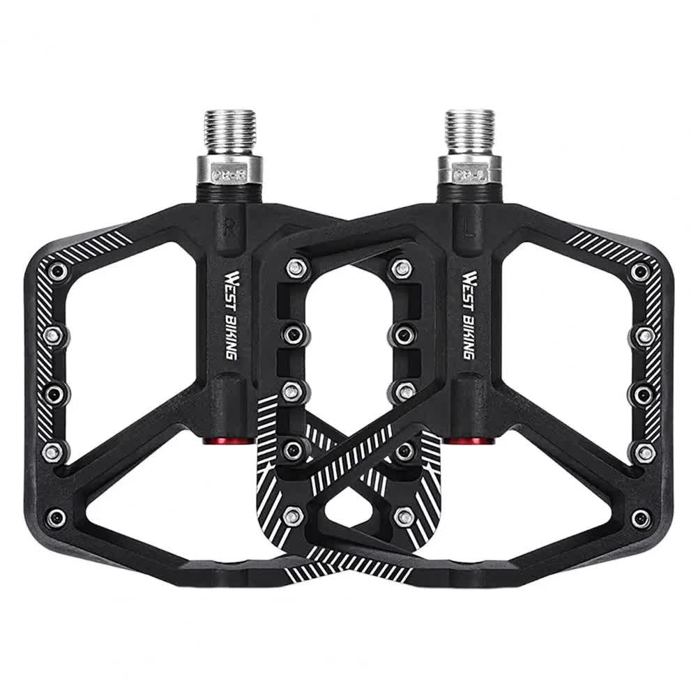 pair of wide pedals with non-slip surface and repair function, blue - Image 4