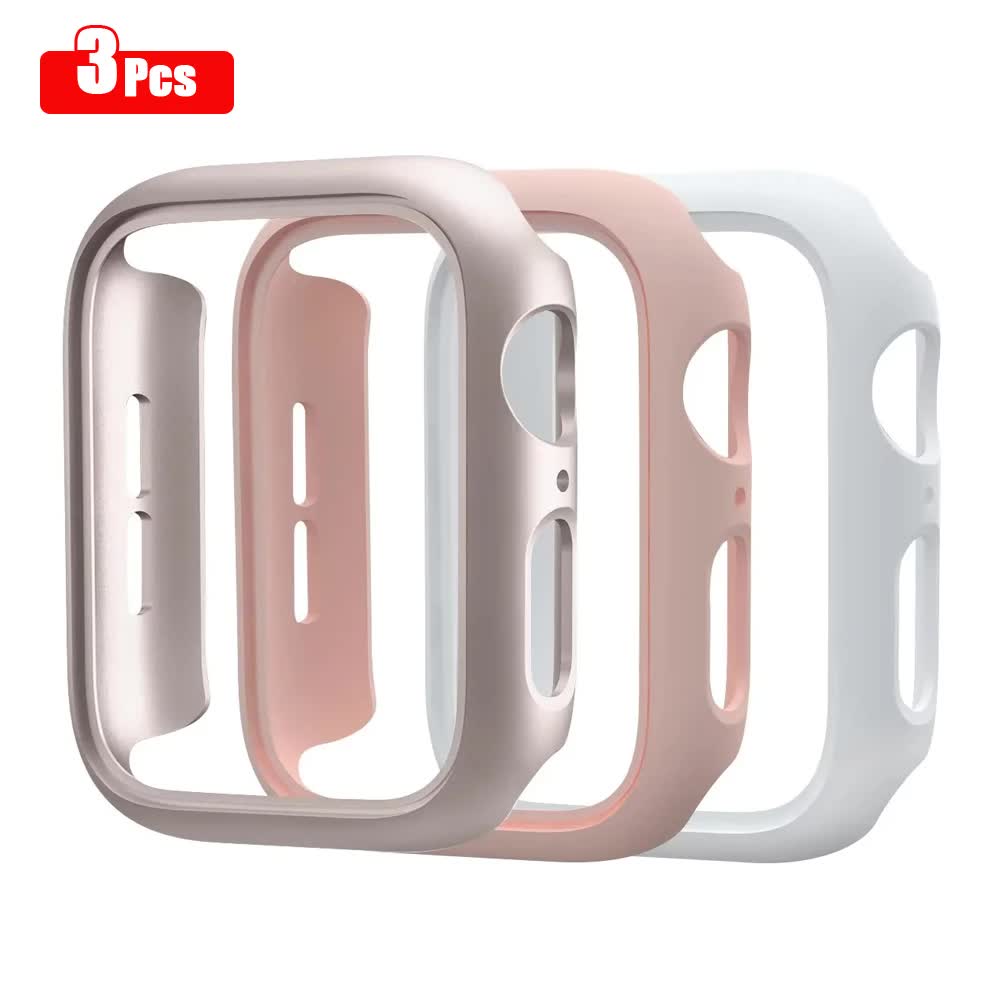 3pcs Hard PC Case for Apple Watch 45mm 41mm 38mm 42mm 40mm 44mm Matte Bumper Case Frame for iWatch SE 9 8 7 6 5 4 3 2 3pcs 42MM Series 3 2 1 - Image 2