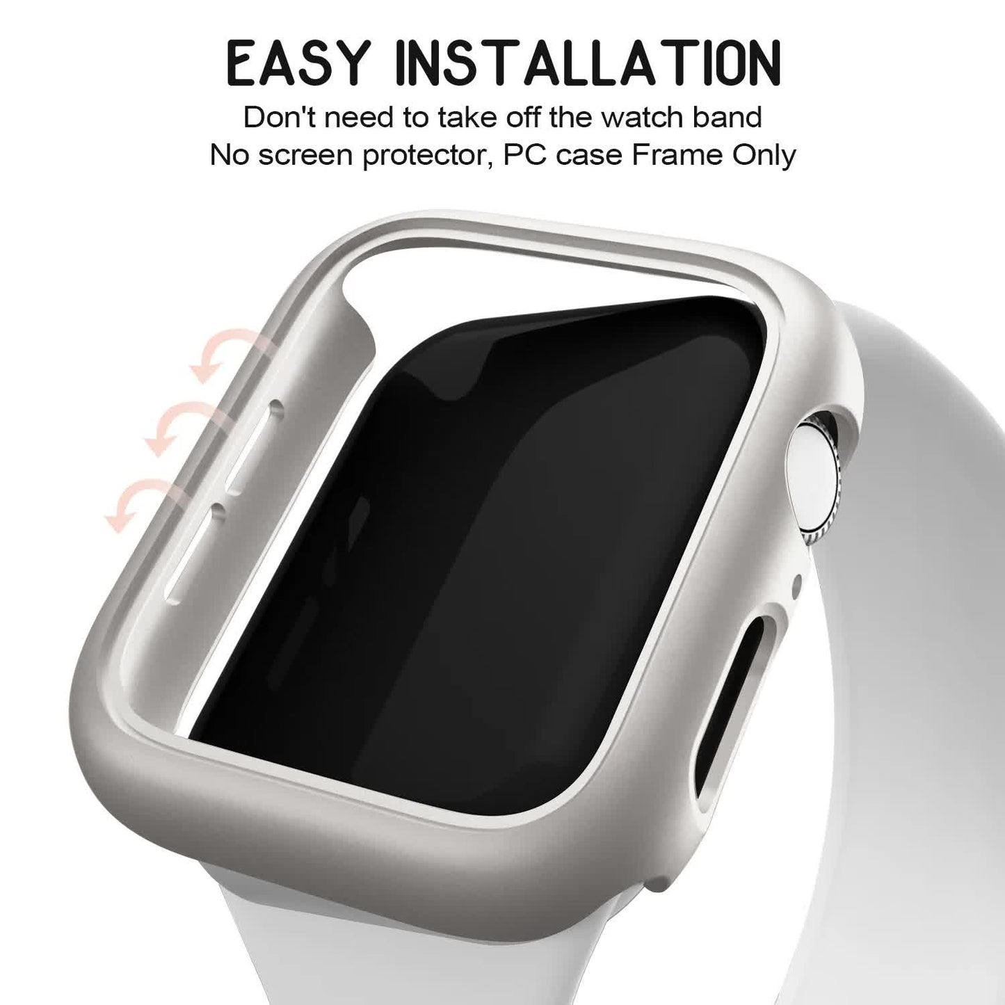 3pcs Hard PC Case for Apple Watch 45mm 41mm 38mm 42mm 40mm 44mm Matte Bumper Case Frame for iWatch SE 9 8 7 6 5 4 3 2 3pcs 42MM Series 3 2 1 - Image 5