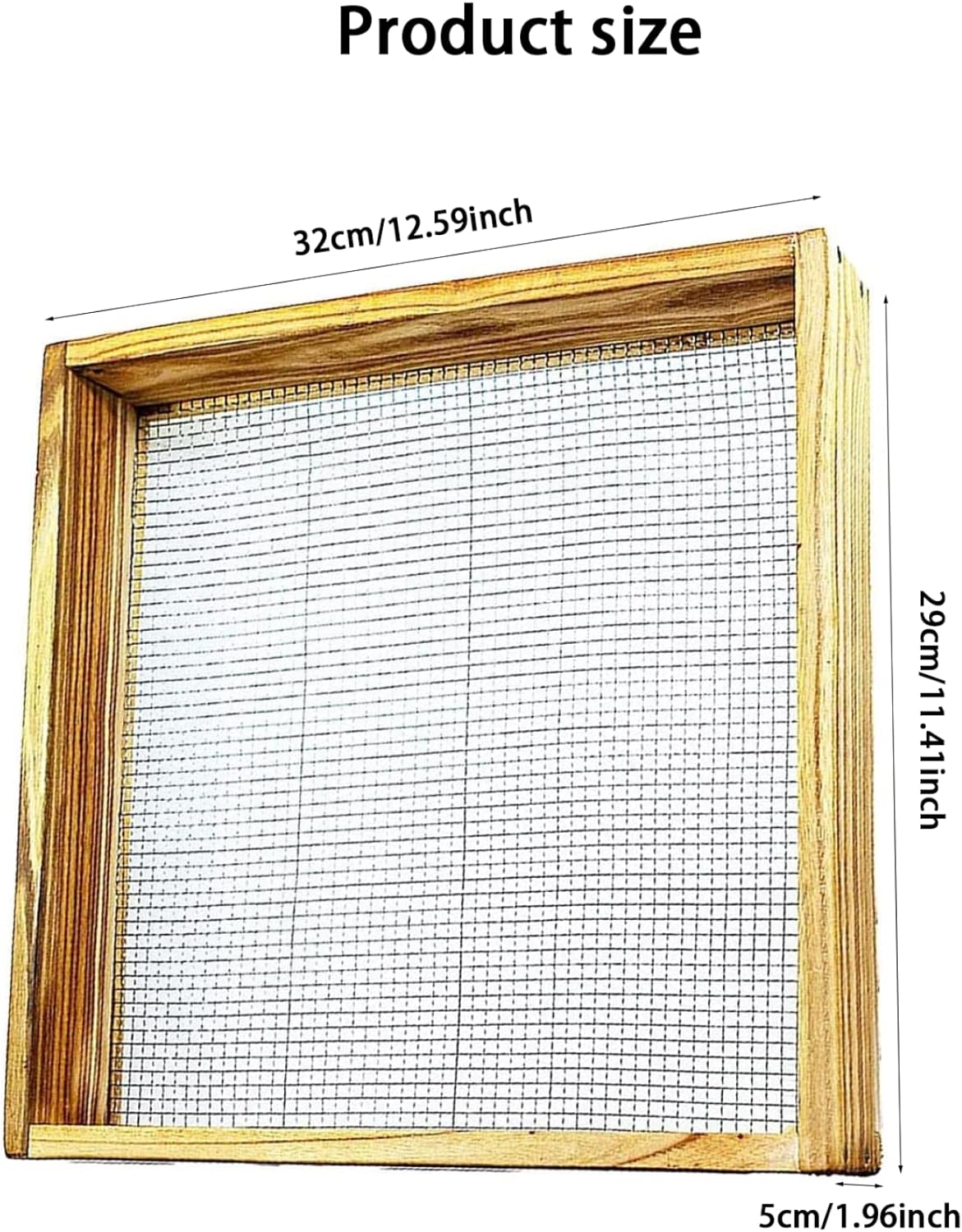 Garden sieve, soil sieve, mesh, ground stone, sand sieve, garden tool for sifting compost, dirt, soil, leaves, live - Image 4