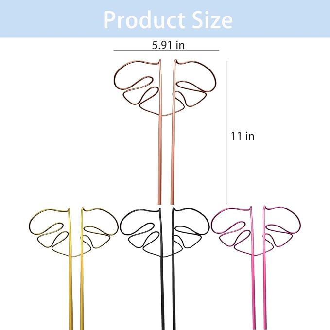 Monstera-shaped plant support, reusable sturdy alloy plant support, plant support for indoor and outdoor plants, including Flow - Image 2