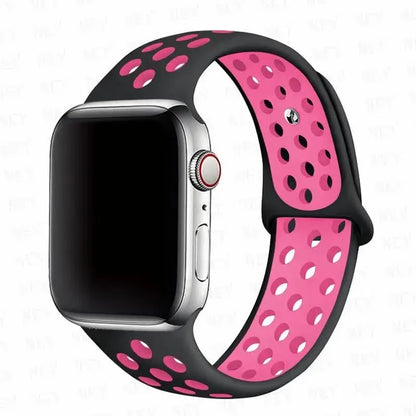 Compatible with Apple Watch Bracelet 45mm 49mm 44mm 40mm 41mm 42mm correa iWatch Ultra 2 Series 9 8 SE 7 6 5 4 3 Black Pink 15 SM