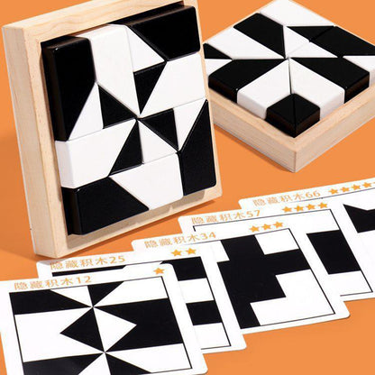 Hidden Block Puzzle Puzzle Toys Wooden Puzzle C - Image 3