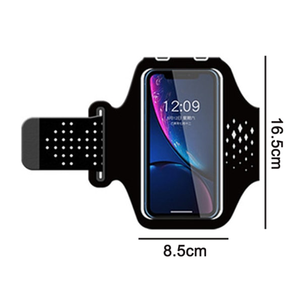 Mobile Phone Armband, Universal Waterproof Phone Armband with Black - Image 5