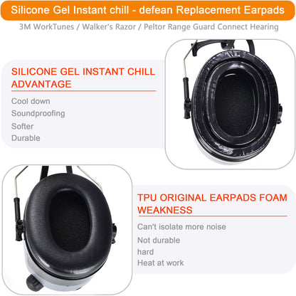 INF Gel earmuffs for 3M Peltor hearing protection 1 pair - Image 3
