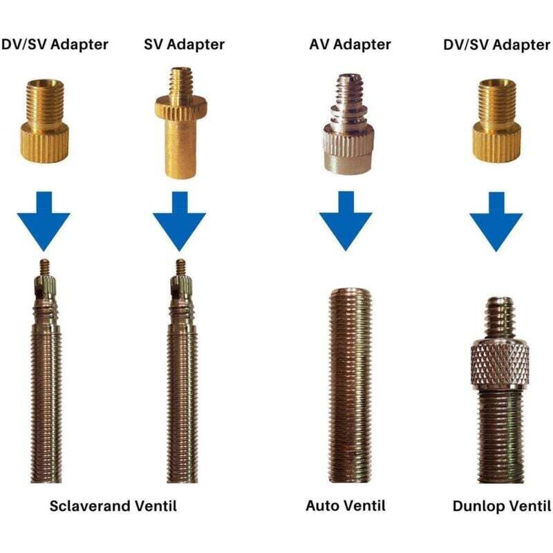 15 pcs Bicycle Valve Adapter Set Reducing Nozzles Tire Pump Adapter Set Ball Pump Needle Universal. - Image 4
