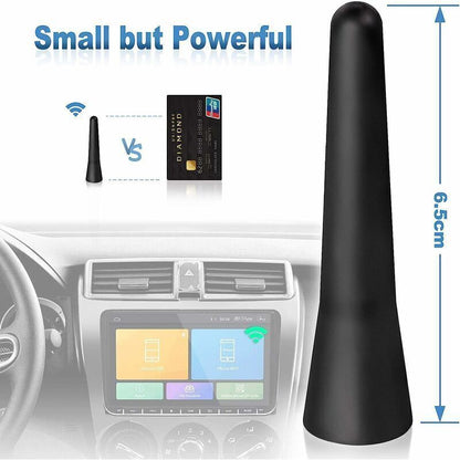 Car Antenna FM DAB Car Radio Antenna 6.5 cm Mini Short Car Antenna with Powerful FM/AM/DAB Reception Function, - Image 2