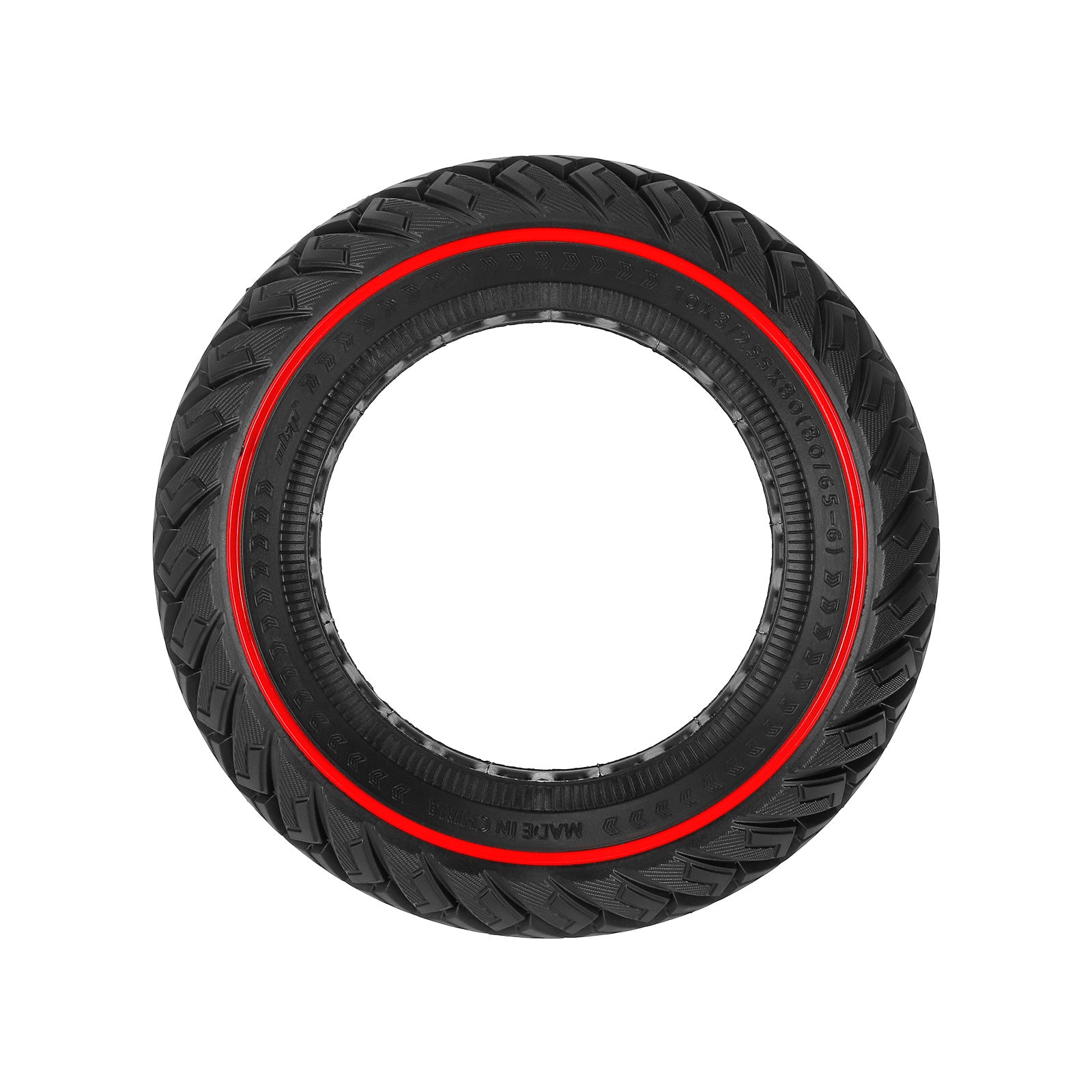 10-inch 10*3 off-road solid tire 255×80 non-slip explosion-proof tire 80/65-6 airless honeycomb tire Black Tire only - Image 5