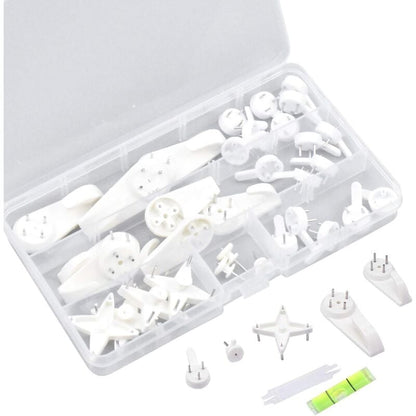 39 pcs Grooveless Wall Mounting Hooks, Picture Wall Hook, Picture Hanging Hook, Picture Hook, Wall Hooks for Hanging Photo Frames Paintings Clock - Image 3