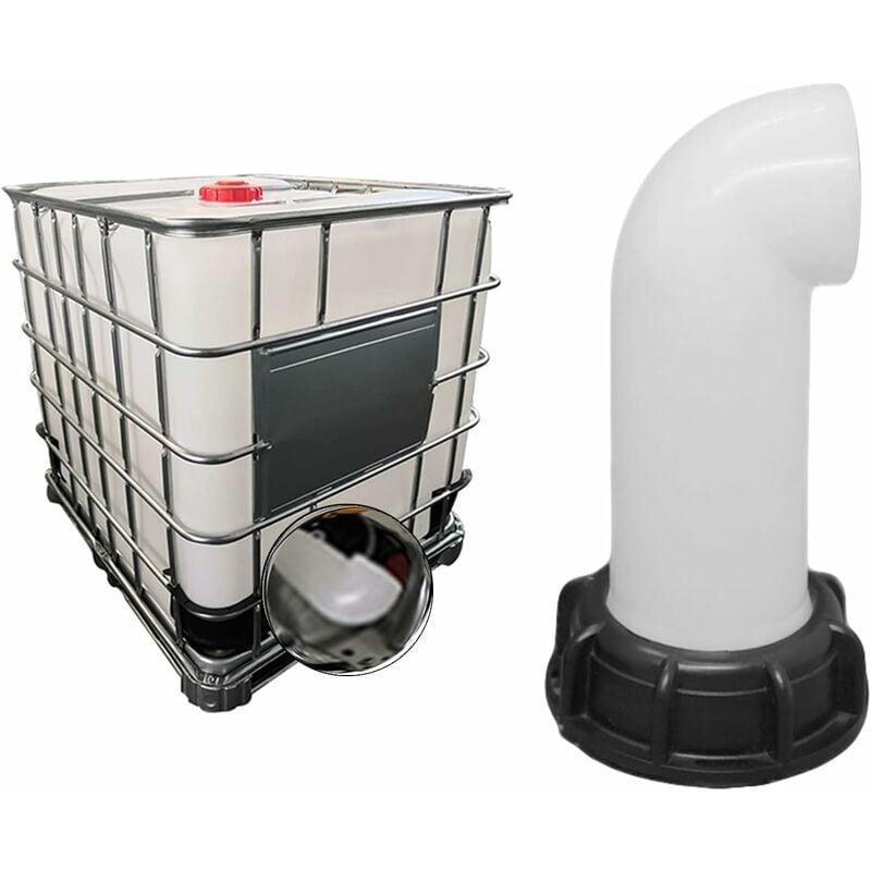 pcs Water Tank Nozzle Valve, Water Tank Valve, IBC Water Tank Adapter 60mm, for Dead IBC Tank (White) - Image 3