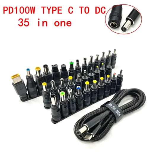 TypeC PD Charging Cable Cord Usb-C DC Power Converter to 34 Plugs Male for Laptop Charger Power - Image 2