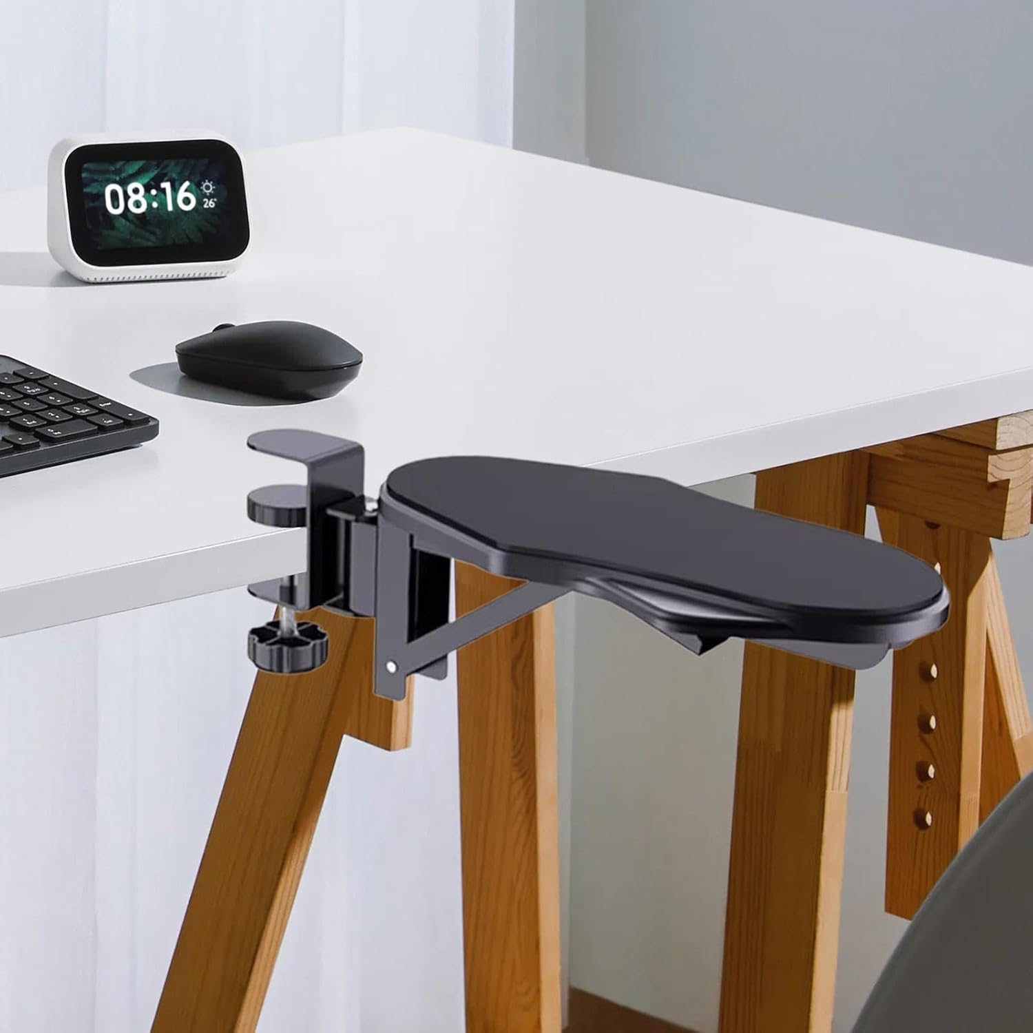 Computer Armrest for Desk, Ergonomic Elbow Support for Home Folding Rotating Model - Image 3