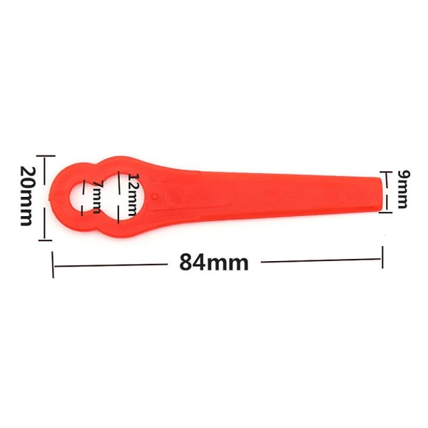 100 pcs Plastic Grass Trimmer Blades Cordless Trimmer Blades - Image 5