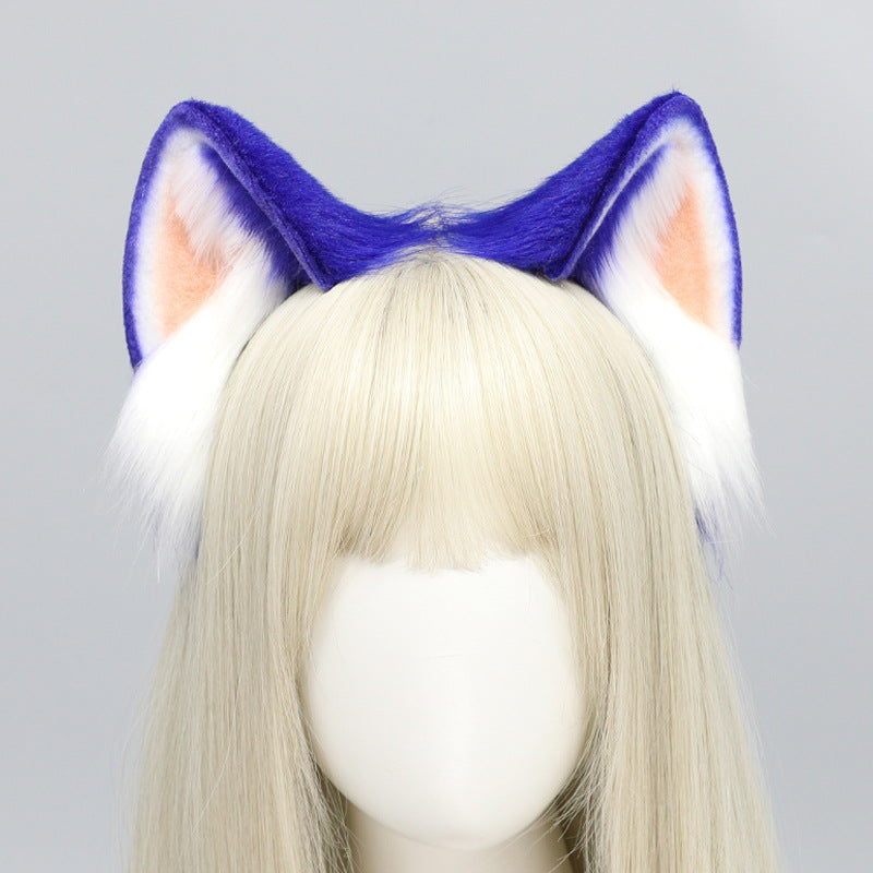 Comic show stage performance cosplay props blue Sonic the Hedgehog ears headband - Image 2