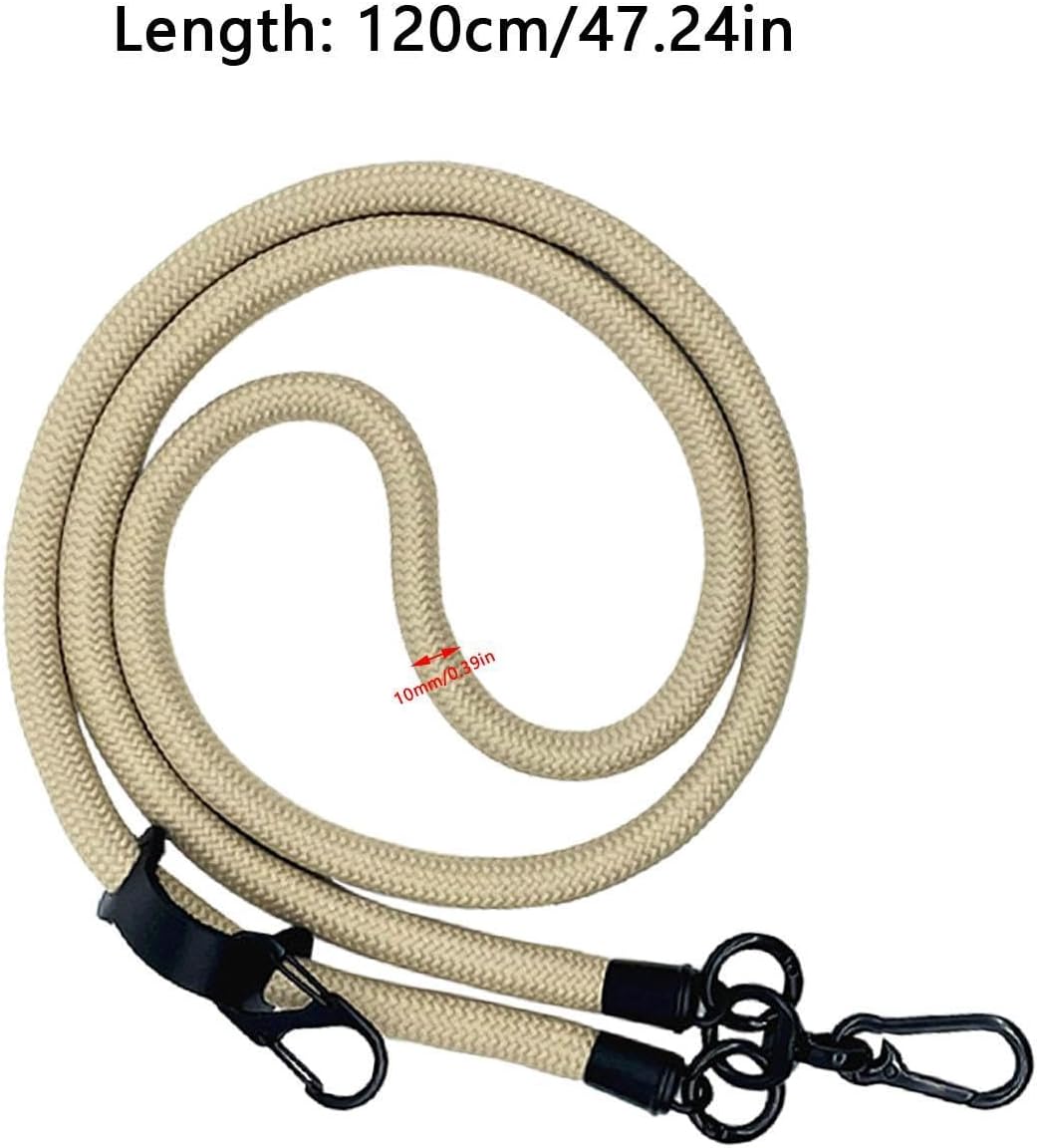 Thick Rope Phone Lanyard - 10MM Mobile Strap with Spacer Holder | Neck Holder for Travel and Anti-Theft Camel - Image 3