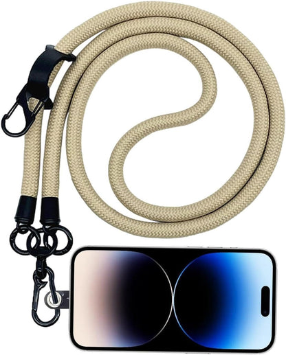Thick Rope Phone Lanyard - 10MM Mobile Strap with Spacer Holder | Neck Holder for Travel and Anti-Theft Camel - Image 6