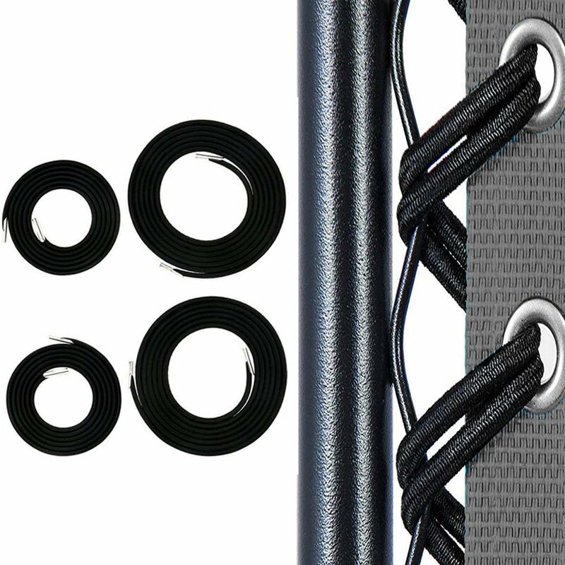 Drawstring, rubber band, folding chair accessories (black export (a set of 2 long and 2 short)), - Image 5