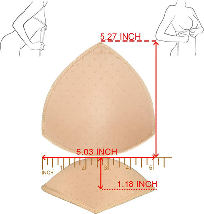 Bra Pads Insert 5 Pairs. Bra Pads Breathable Dcup - Image 2