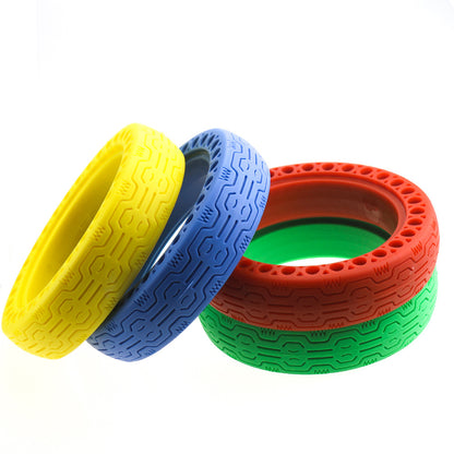 For Xiaomi electric scooter color solid tire multi-color honeycomb tire hollow airless tire M365 explosion-proof solid tire bl\\u00e5 - Image 2